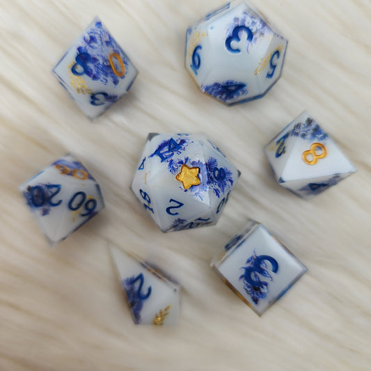 Porcelain Teacup - 7pcs Dice Set