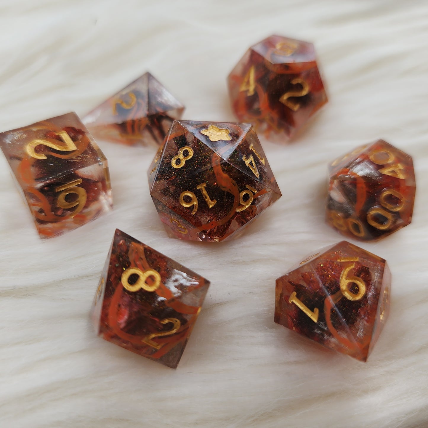 Goddess of Rot - 7pcs Dice Set